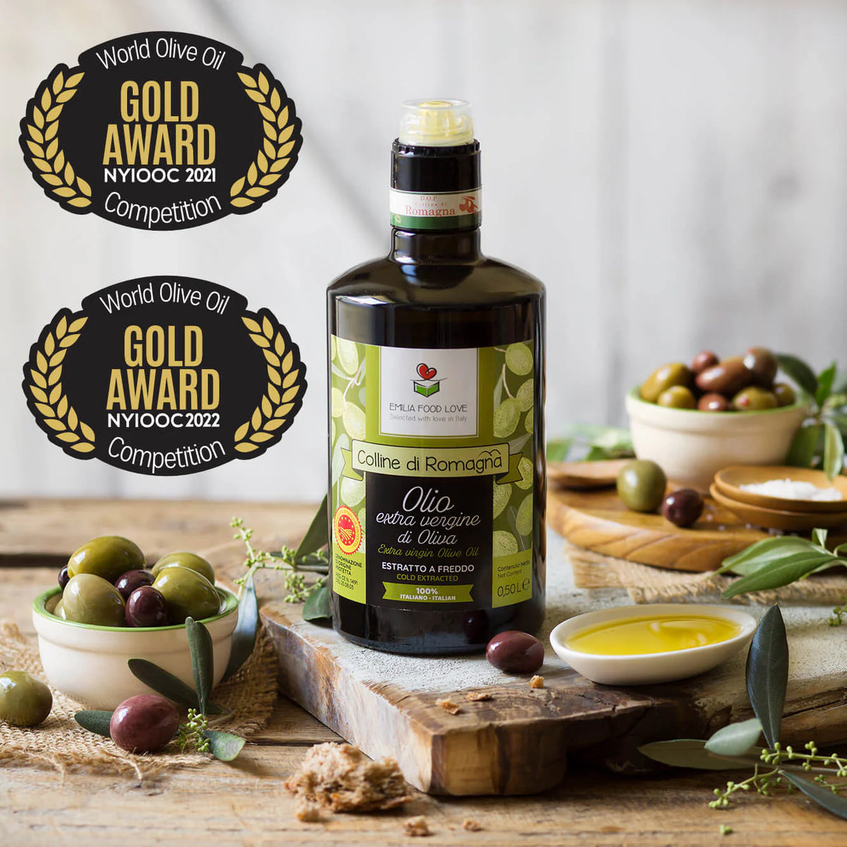 Tuscan and Romagna Extra Virgin Olive Oil Collection | Four Flavors